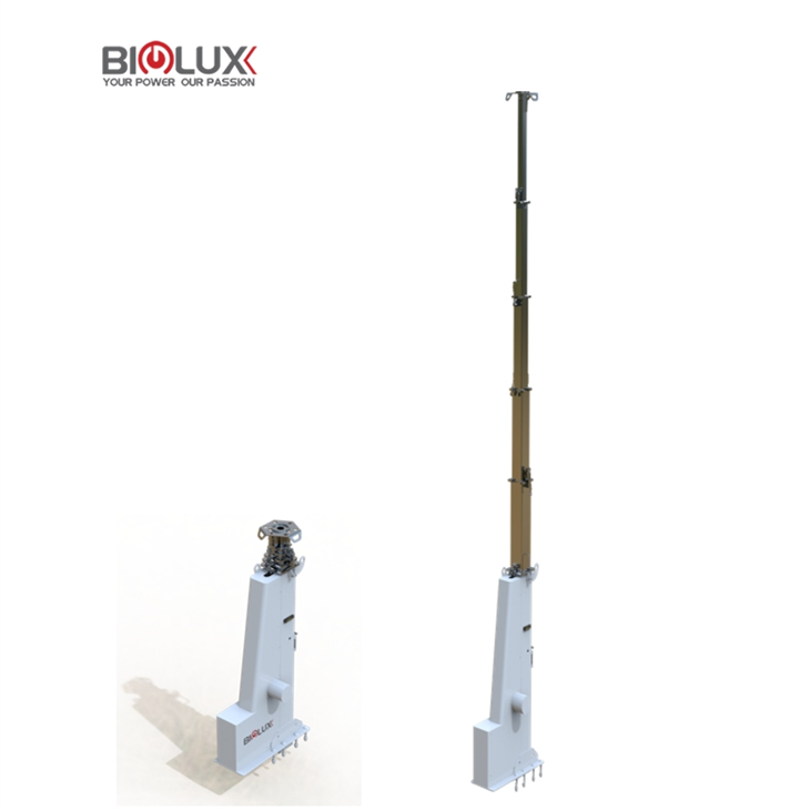 Catarg telescopic încorporat prin cablu