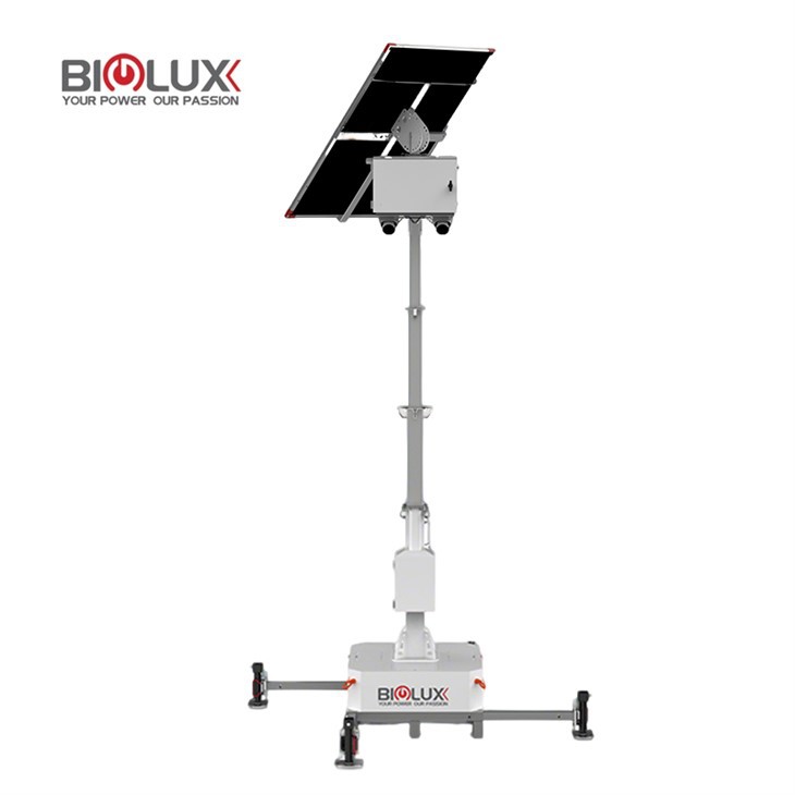 Turn CCTV solar HiGUARD cu panou bifacial de 450 W off-rețea