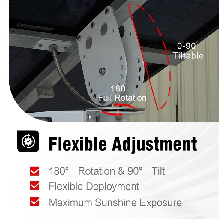 HiGUARD Solar CCTV Tower With 450W Bifacial Panel Off-Grid best