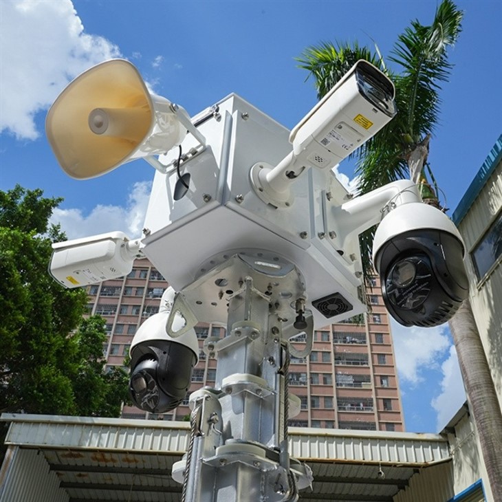 HiSOLO Solar Surveillance Trailer For Security high quality