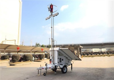 Turn mobil de iluminat pe șantier