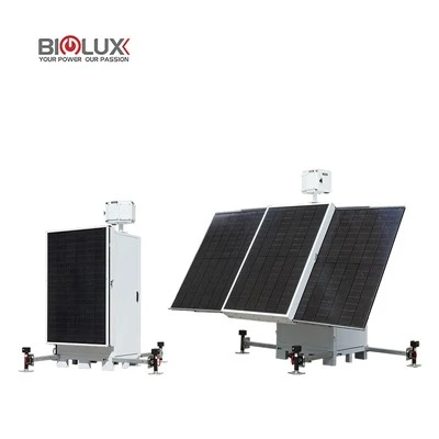 Turn portabil de supraveghere solară de șantier trei panouri