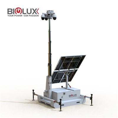 Turn de supraveghere mobilă cu energie solară
