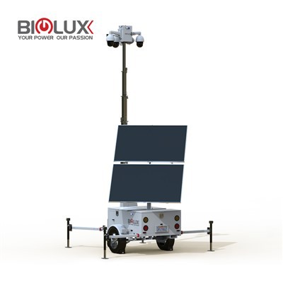 Remorcă pentru camera solară CCTV mobilă