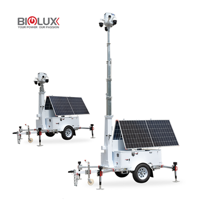 Turnul de monitorizare a remorcii solare mobile