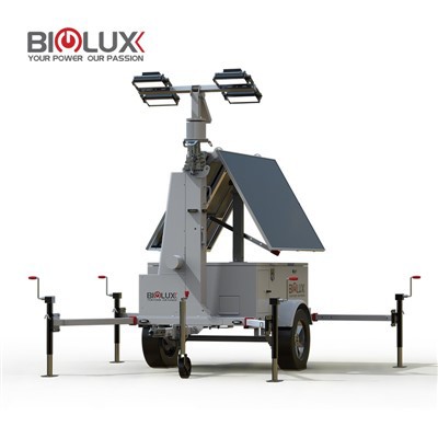 Remorcă portabilă de iluminat solar pentru proiecte în aer liber