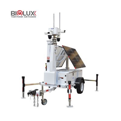 Turn solar CCTV pentru siguranță publică